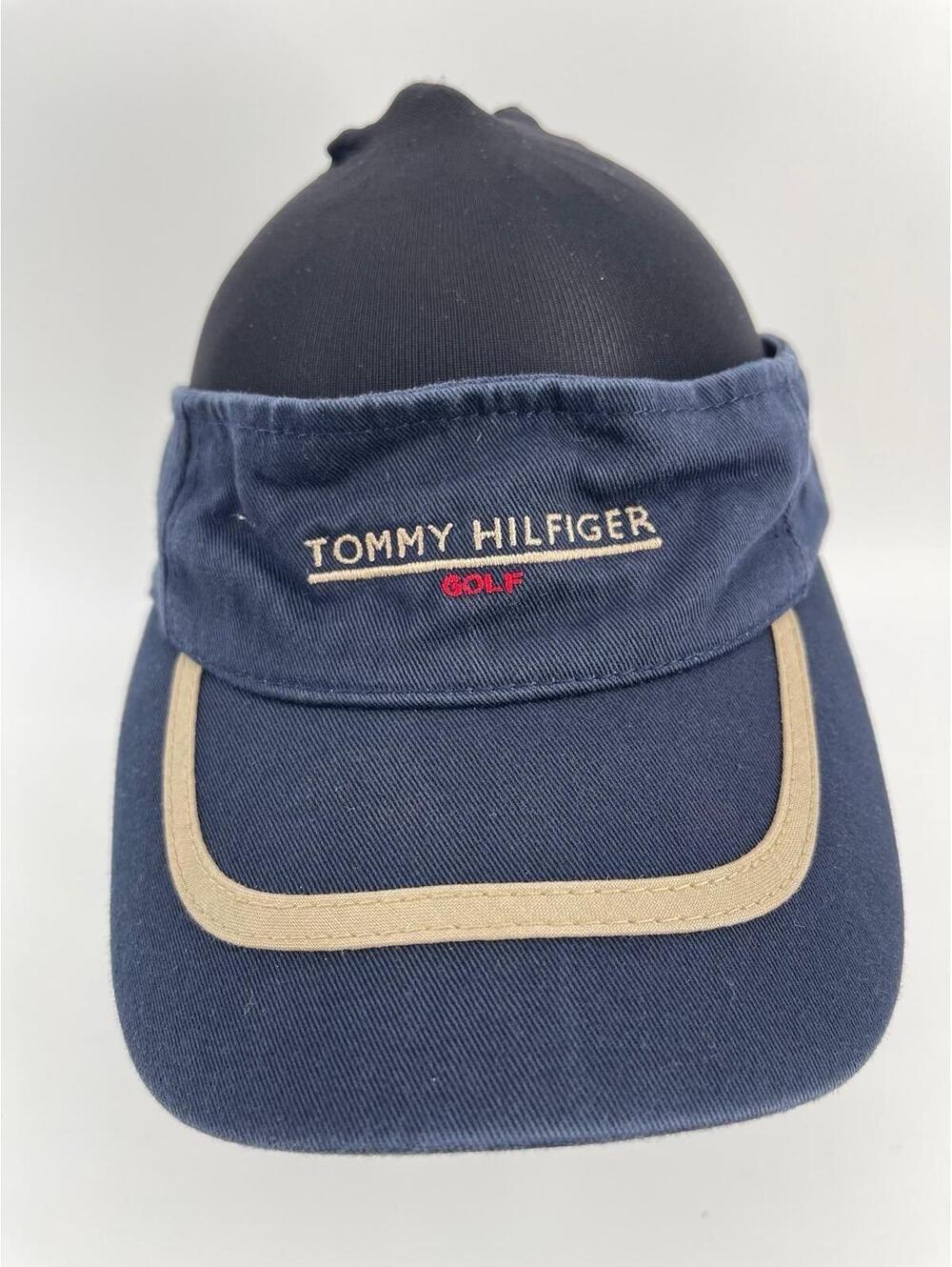 Tommy Hilfiger Y2K Visor Vintage Spellout Hook/Loop Adjustable